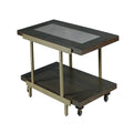 Rustic Industrial Cocktail Table with Bottom Shelf N91771