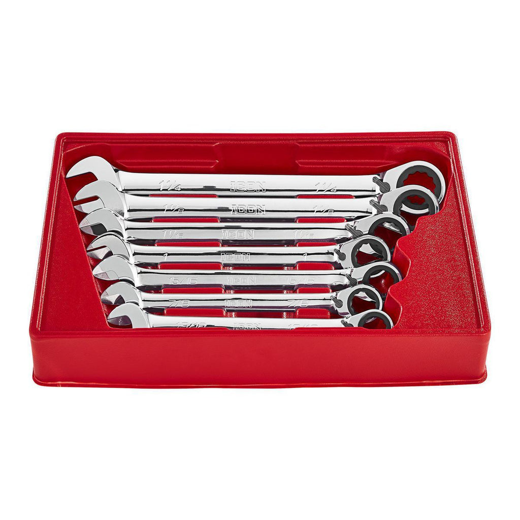 7-Piece Reversible Ratcheting Combination Wrench Set G513465