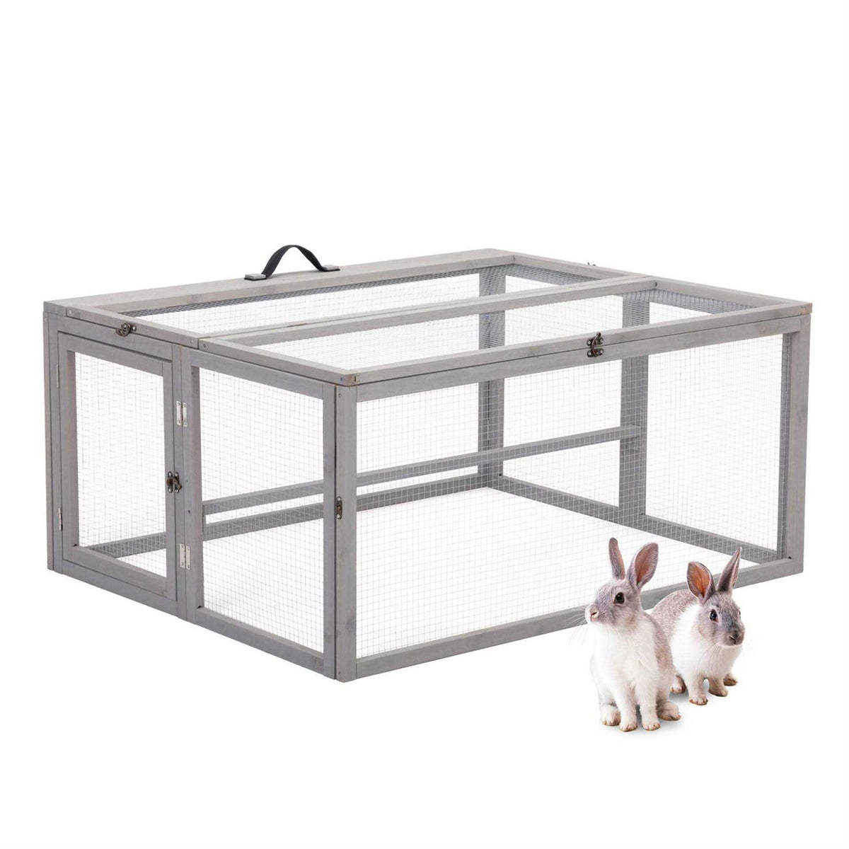 Chicken Coop & Roosting Bar Small Pet Hutch T43332