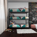Black Triple Twin Metal Bunk Bed G8517