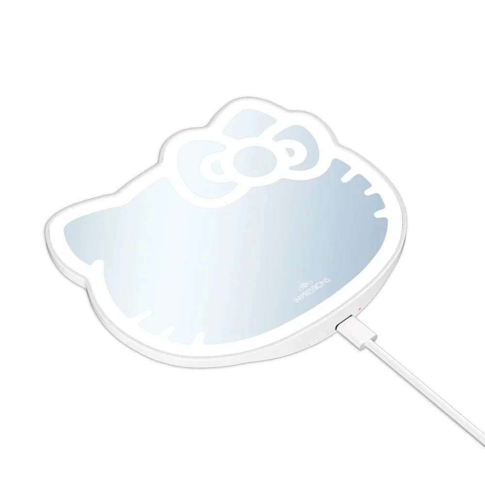 White 3x Magnifying Pocket Mirror with Stand E796
