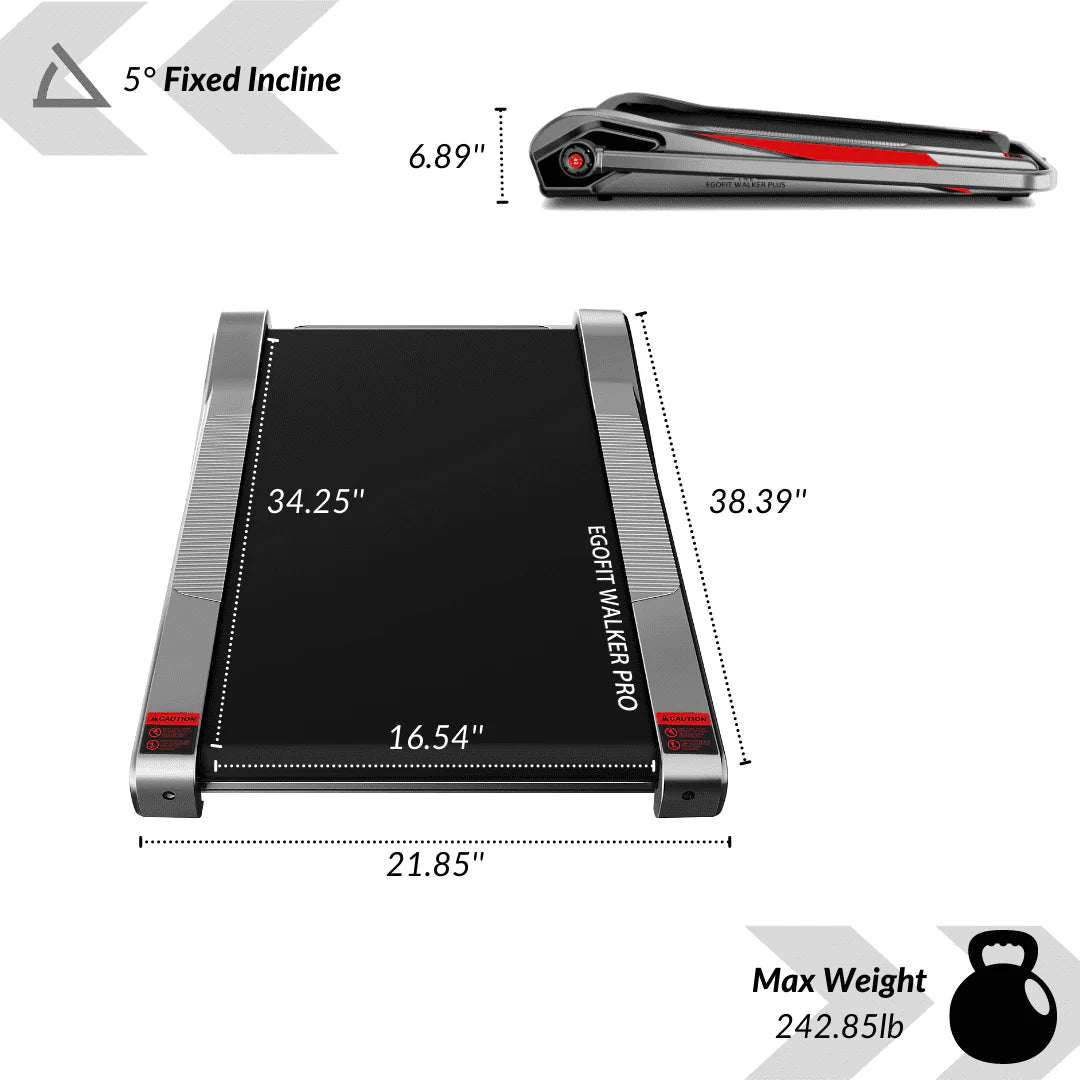 Under Desk Electric Walking Treadmill 2.0HP H8216