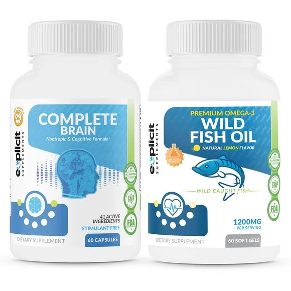 Nootropic and Omega 3 Combo Stack S903
