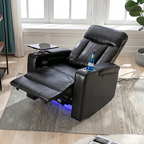 Brown Electric Recliner Chair with USB Charge Port Y5918