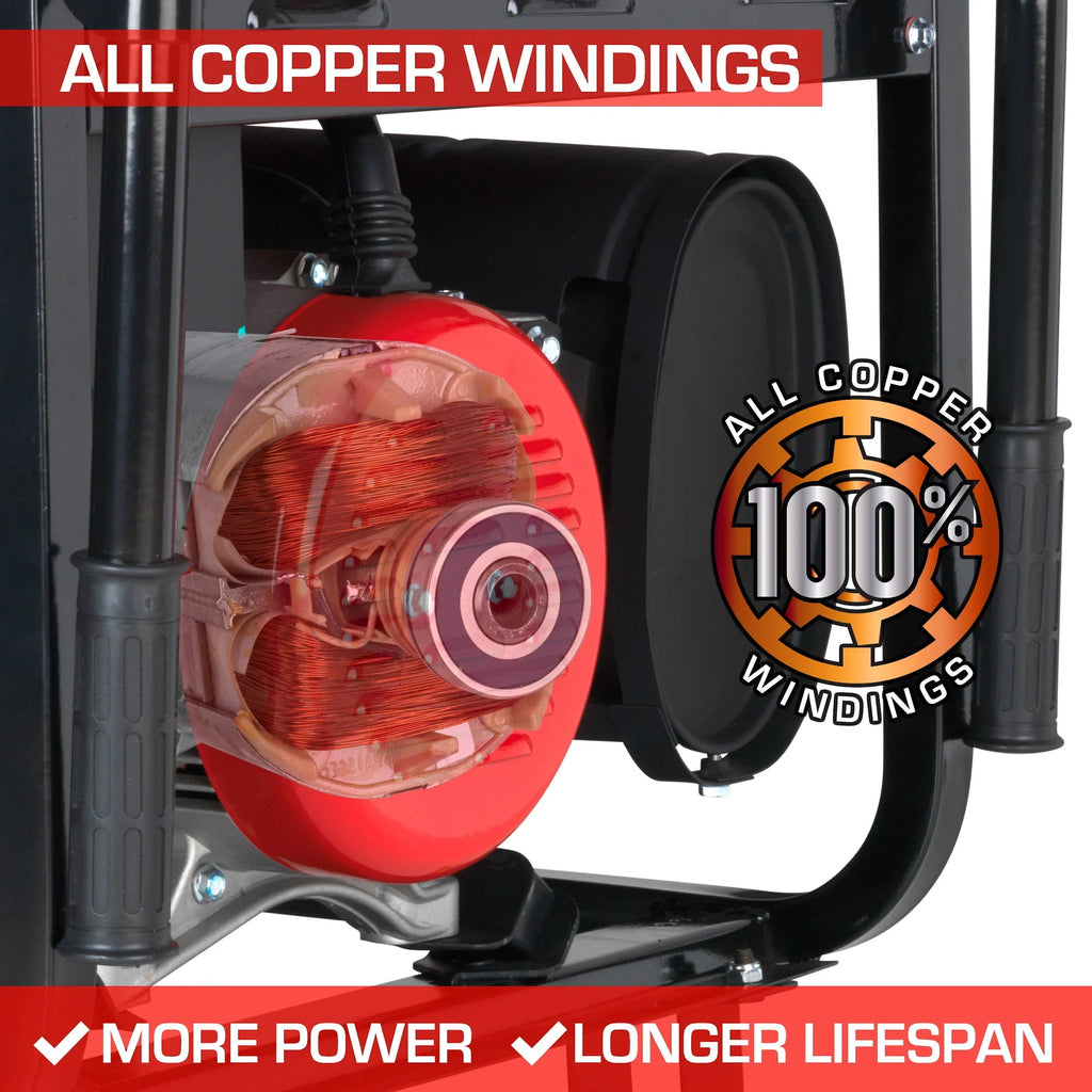 10000-Watt Gas Generator with Electric Start and Wheel Kit I324