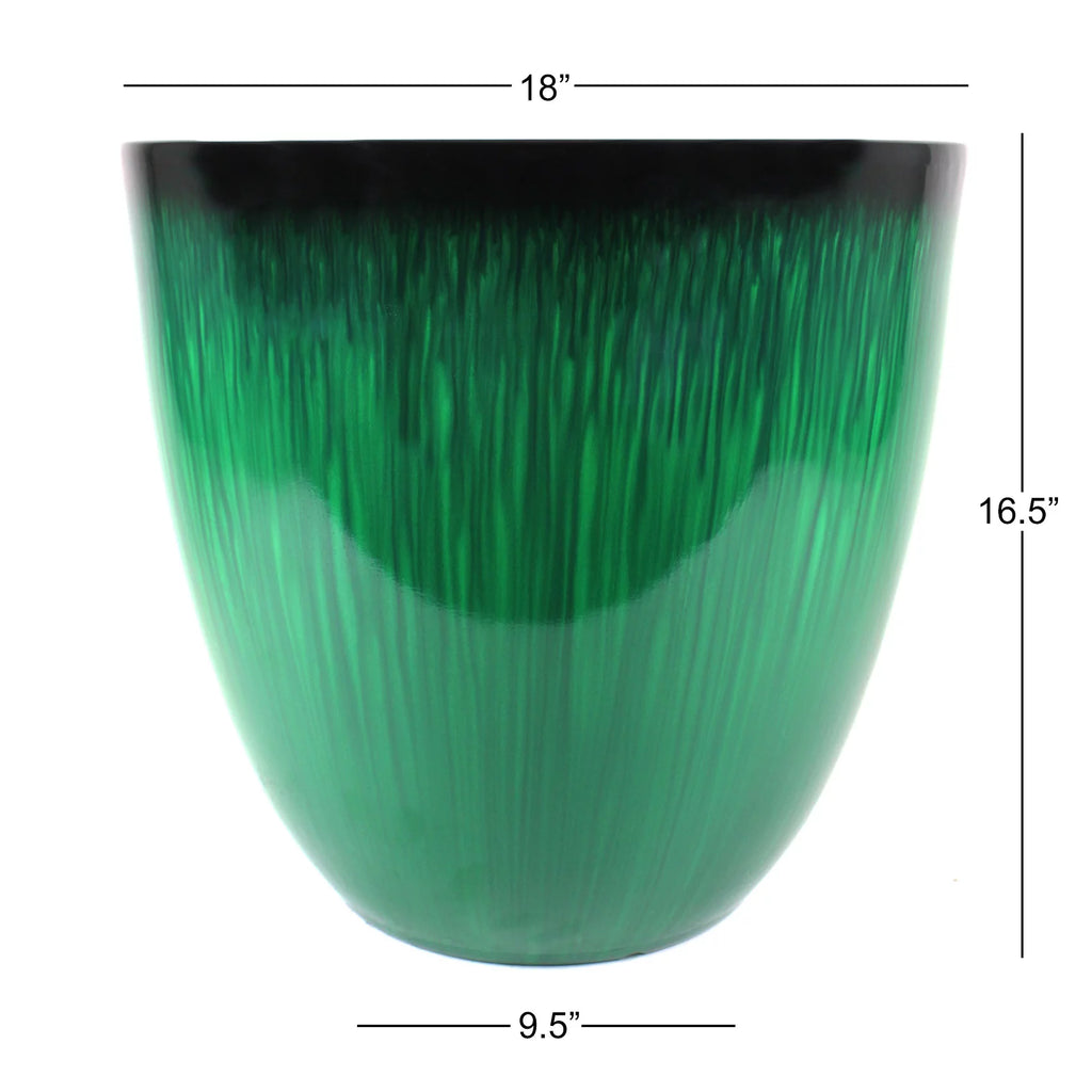 Green 18 inch Egg Planter Z774