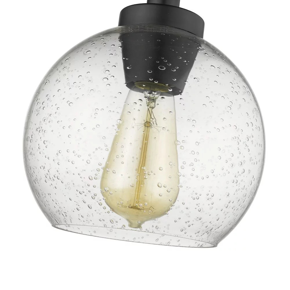 Flush Mount in Pewter with Clear Glass H448390