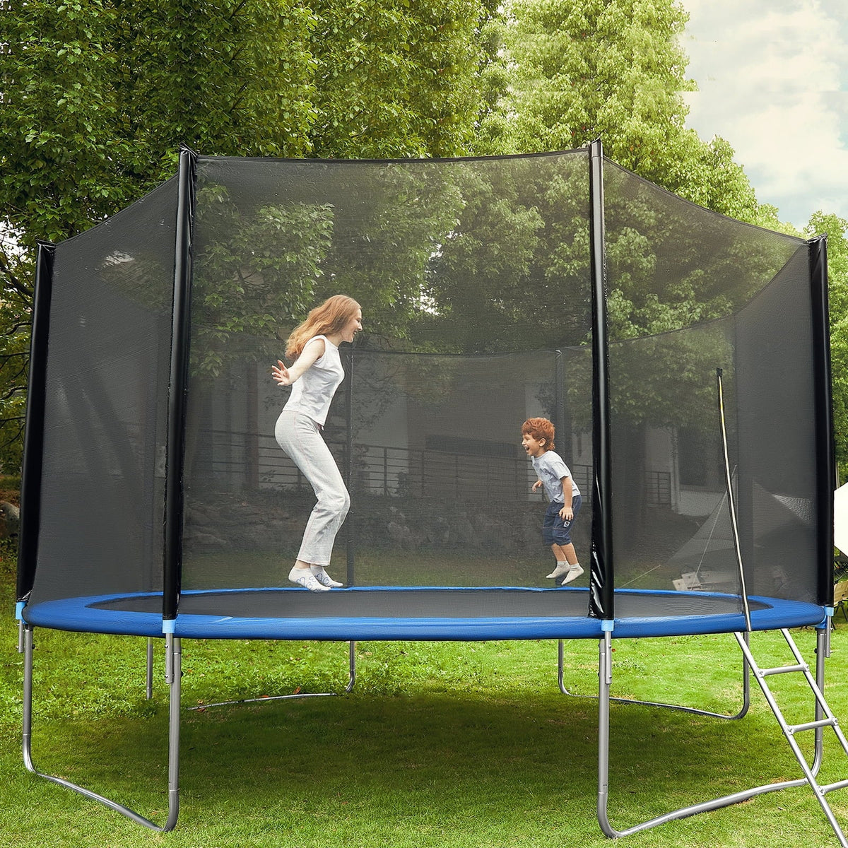 10 ft Trampoline with Safety Enclosure Net Q87760