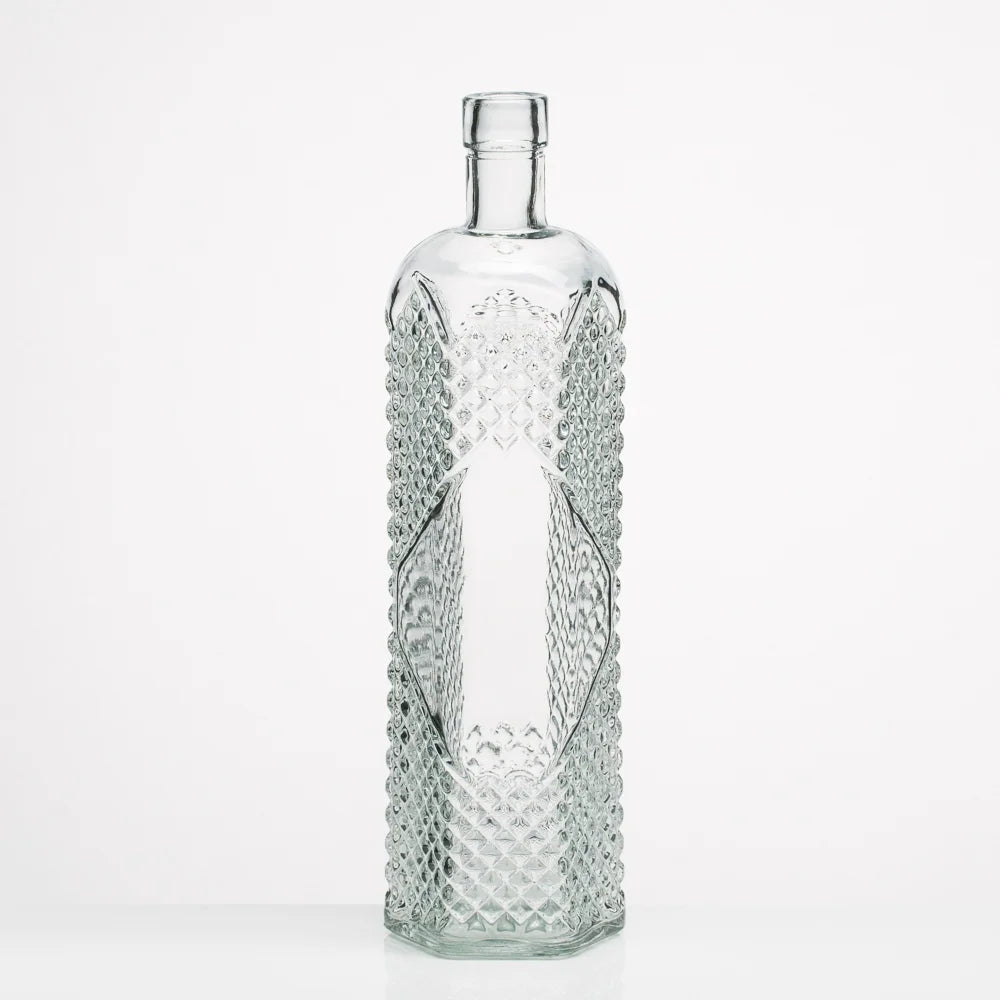Textured Glass Bottle Set of 24 M78999