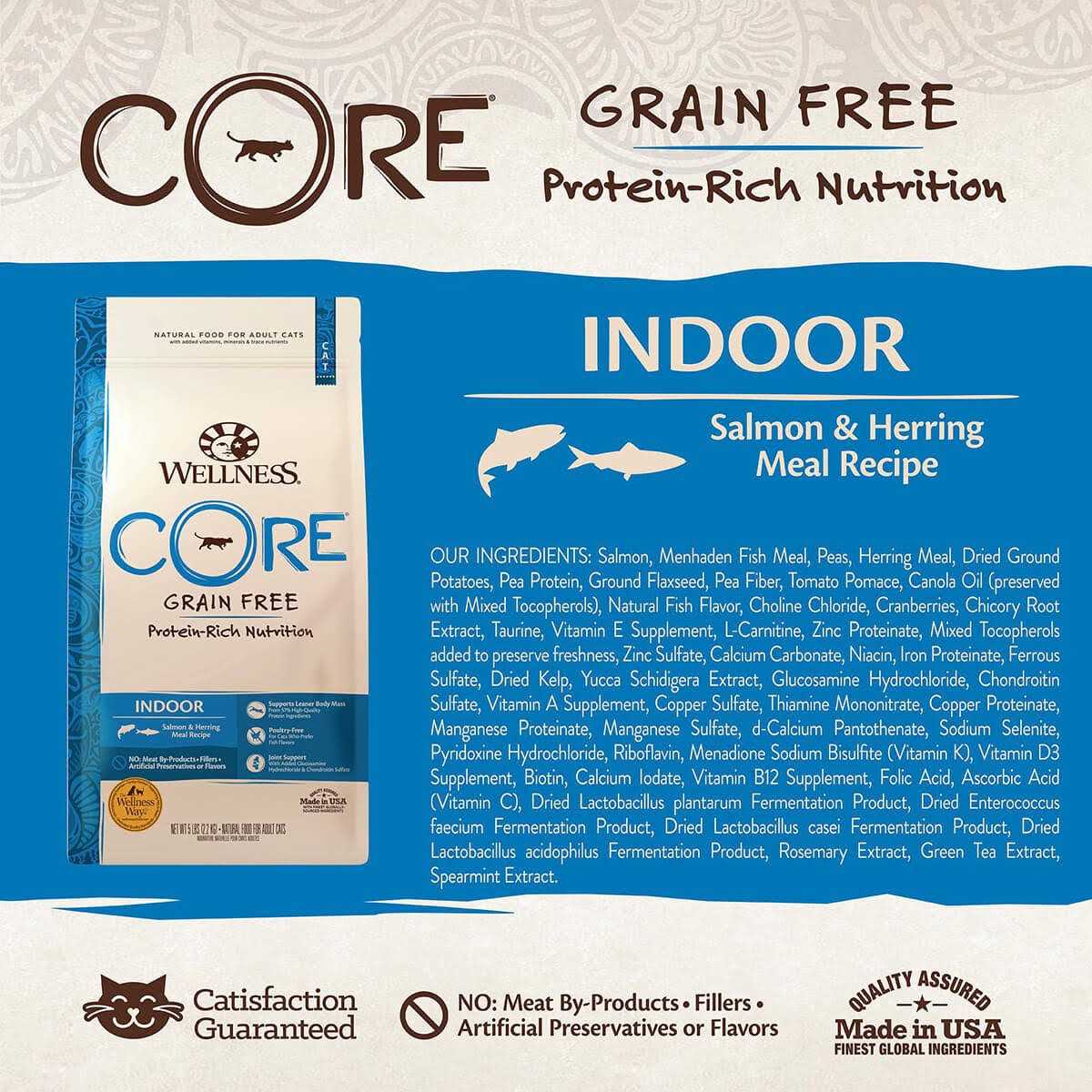 Grain-Free Indoor Salmon & Herring Meal Dry Cat Food S788963