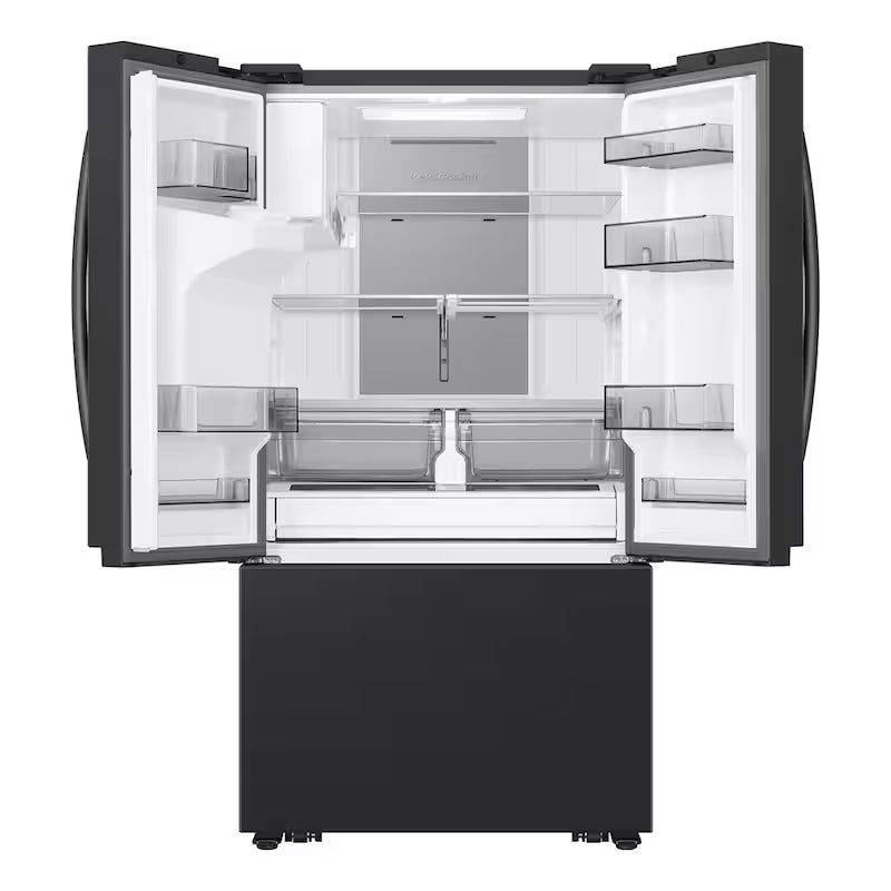31 cu. ft. 3-Door French Door Refrigerator with Four Types of Ice in Matte Black Steel G809