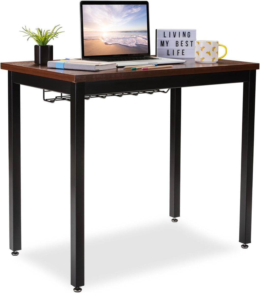 Small Computer Desk with Cable Management Tray, 36in Z48485