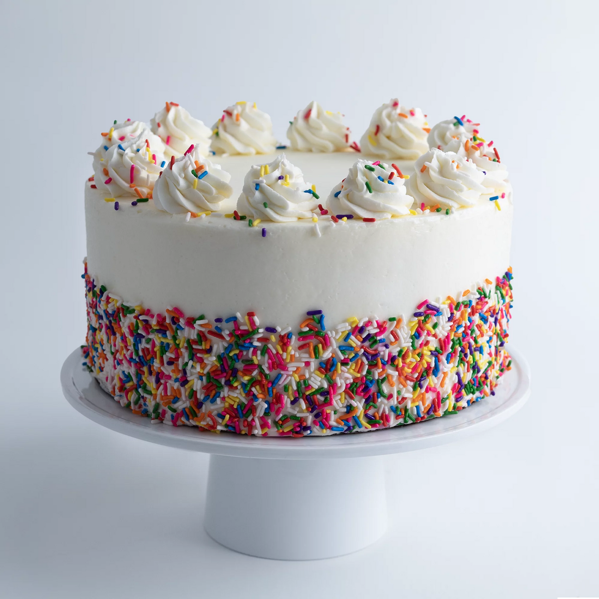 Vanilla Confetti Cake Large 10” Size D43245