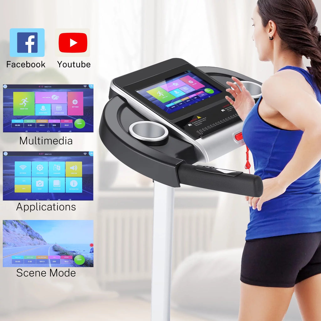 Electric Motorized Treadmill with 3 Incline Levels X11035