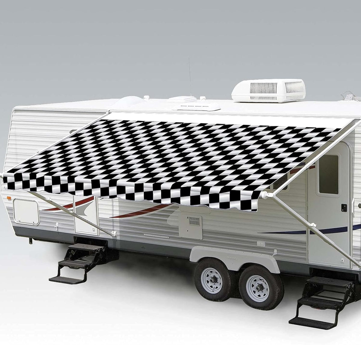 Heavy Duty Weatherproof Vinyl RV Awning Fabric Replacement O441745