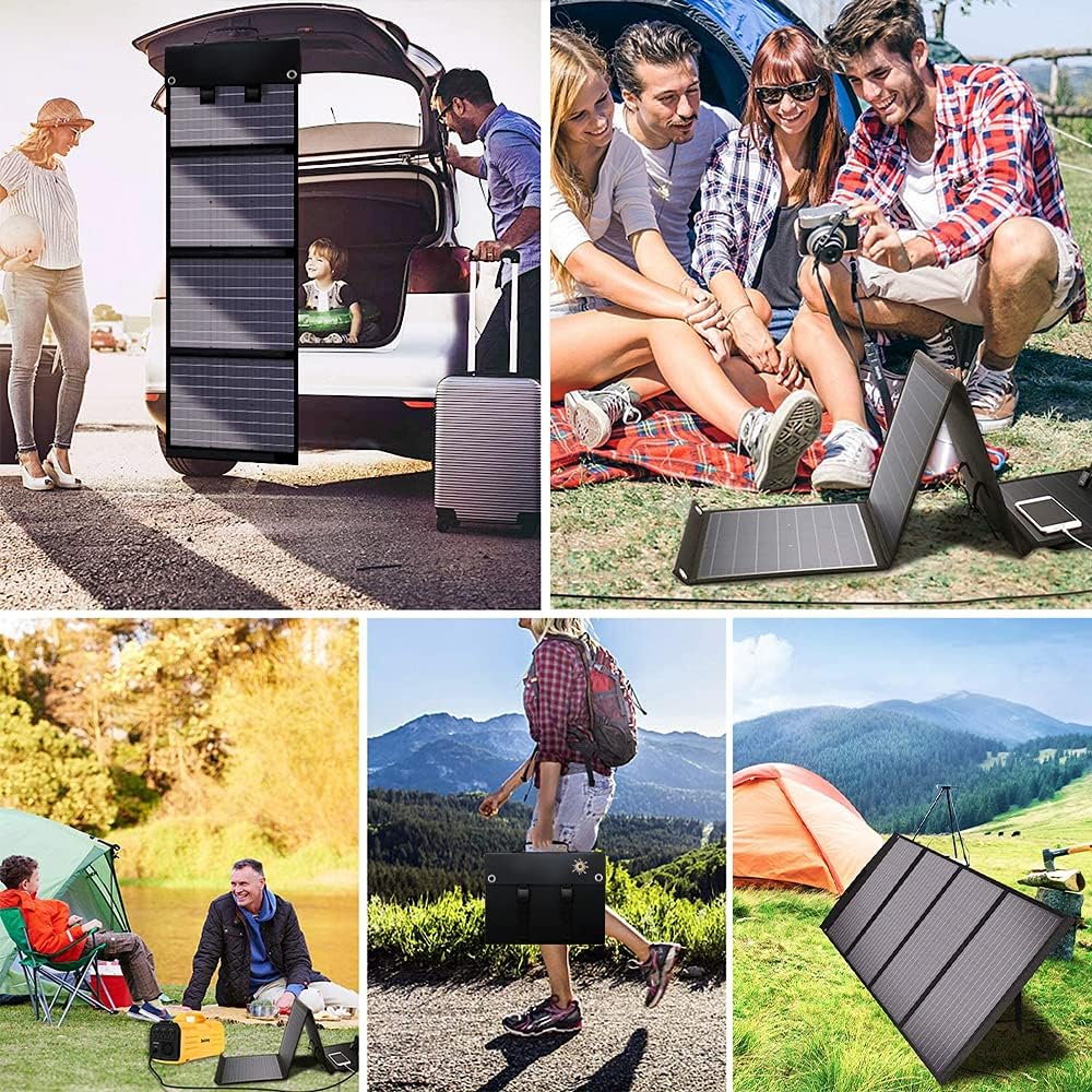 100W 18V Foldable Solar Panel with Kickstand and Solar Controller N3158