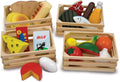 Wooden Food Groups 21 Pieces and 4 Crates S9599