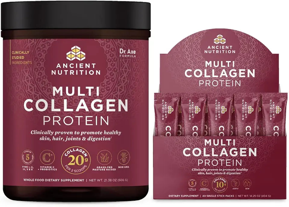 Unflavored Multi Collagen Protein Powder 60 Servings G972