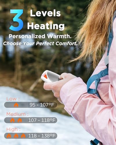 Rechargeable Hand Warmers with Charge Case, 2 Packs 14,000mAh Y195