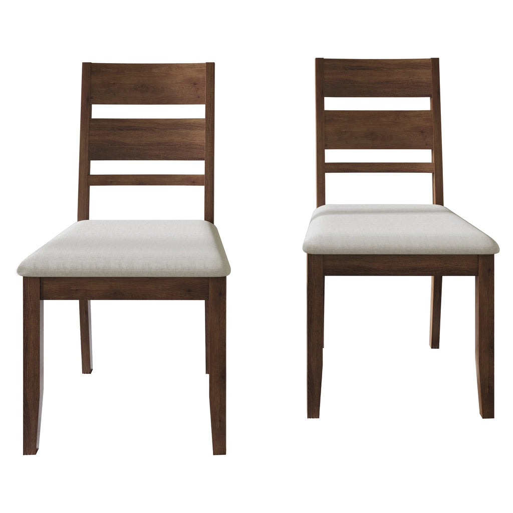 Vintage Style Wooden Dining Chair Set of 2 Brown K2831