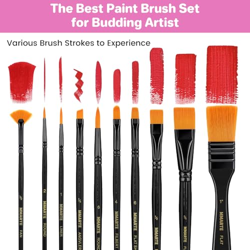 59pcs Acrylic Paint Set with Easel Brushes Canvas G563