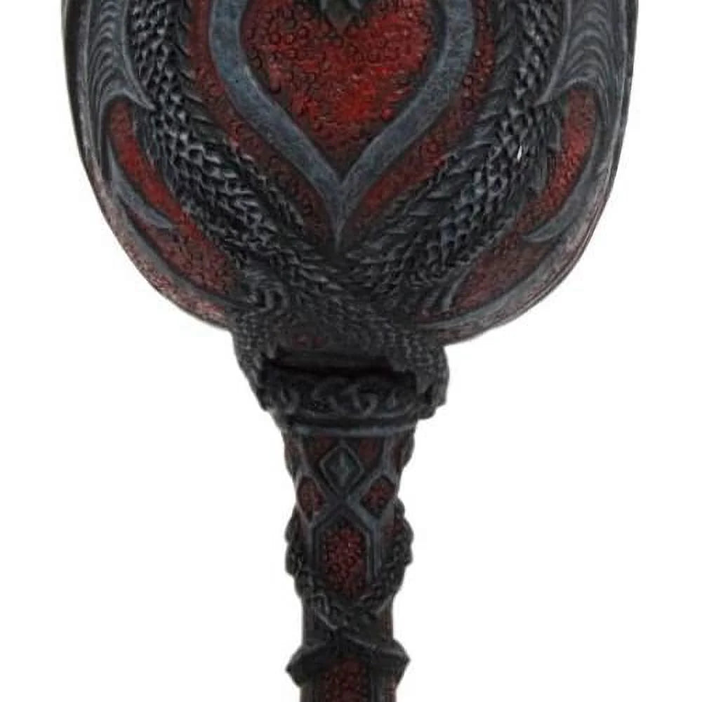 Dual Dragon Heart Wine Goblet Chalice Y833525