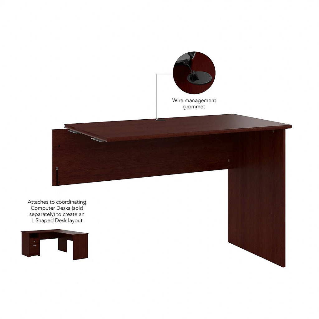 Engineered Wood Desk Return in Harvest Cherry Z53490