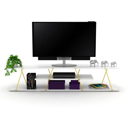 Mid Century Modern 4 Shelves 56 inch TV Stand S13652