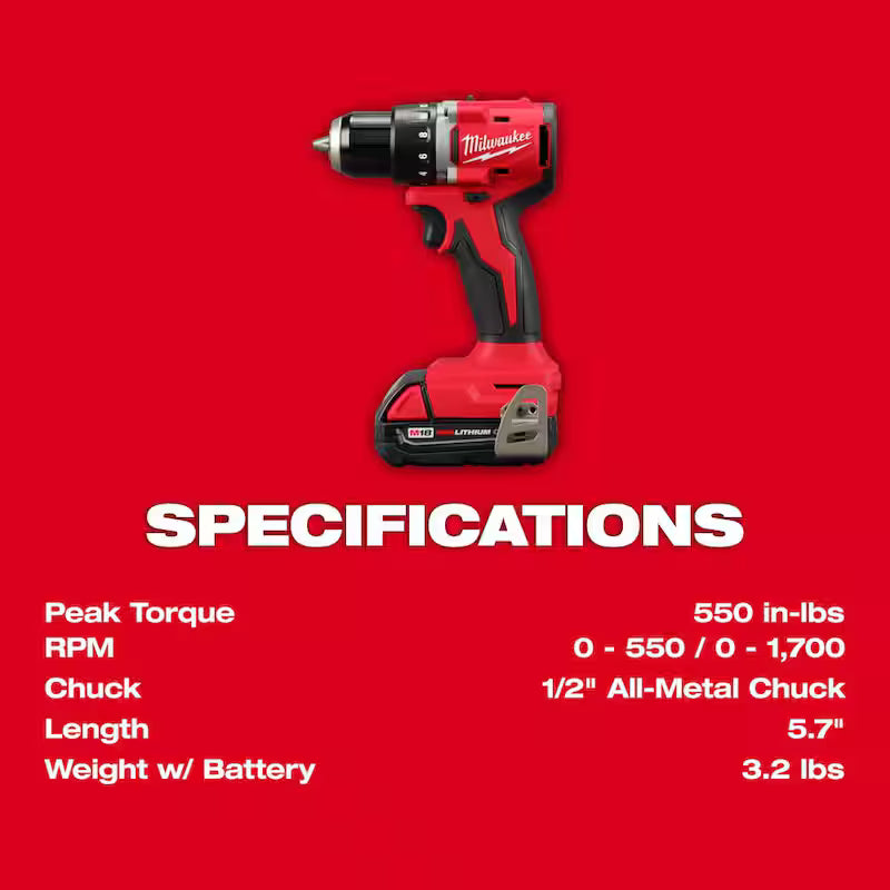 18V Lithium-Ion Brushless Cordless 4-Tool Combo Kit A28521