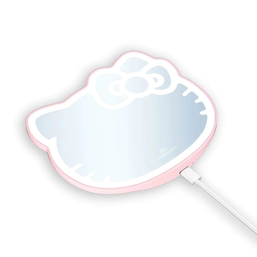 White 3x Magnifying Pocket Mirror with Stand E796