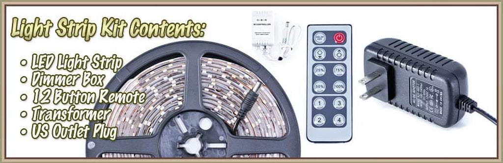 32.8' ft Cool White LED Backlight Night Light On/Off Switch Control Kit A44153