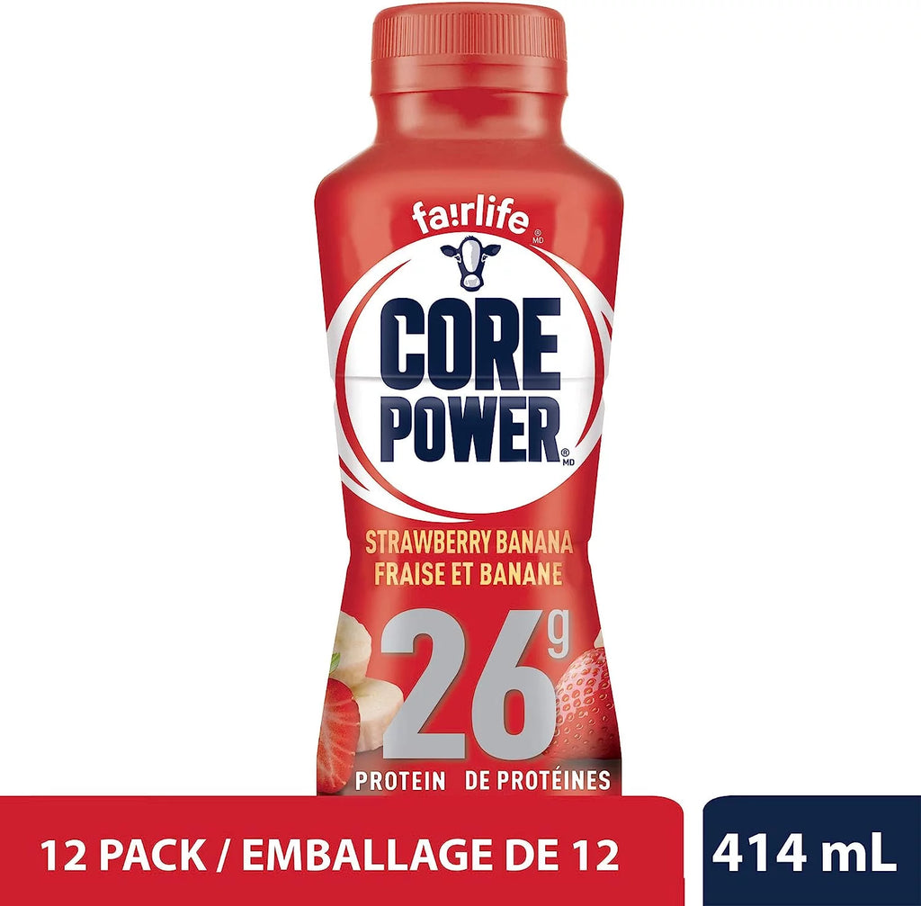 Banana & Strawberry Banana Protein Shakes 24 Bottle Pack S528