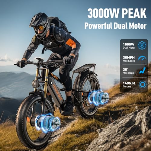 Peak 3000W 52V 20AH 26 Inch Fat Tire Electric Bike C8259