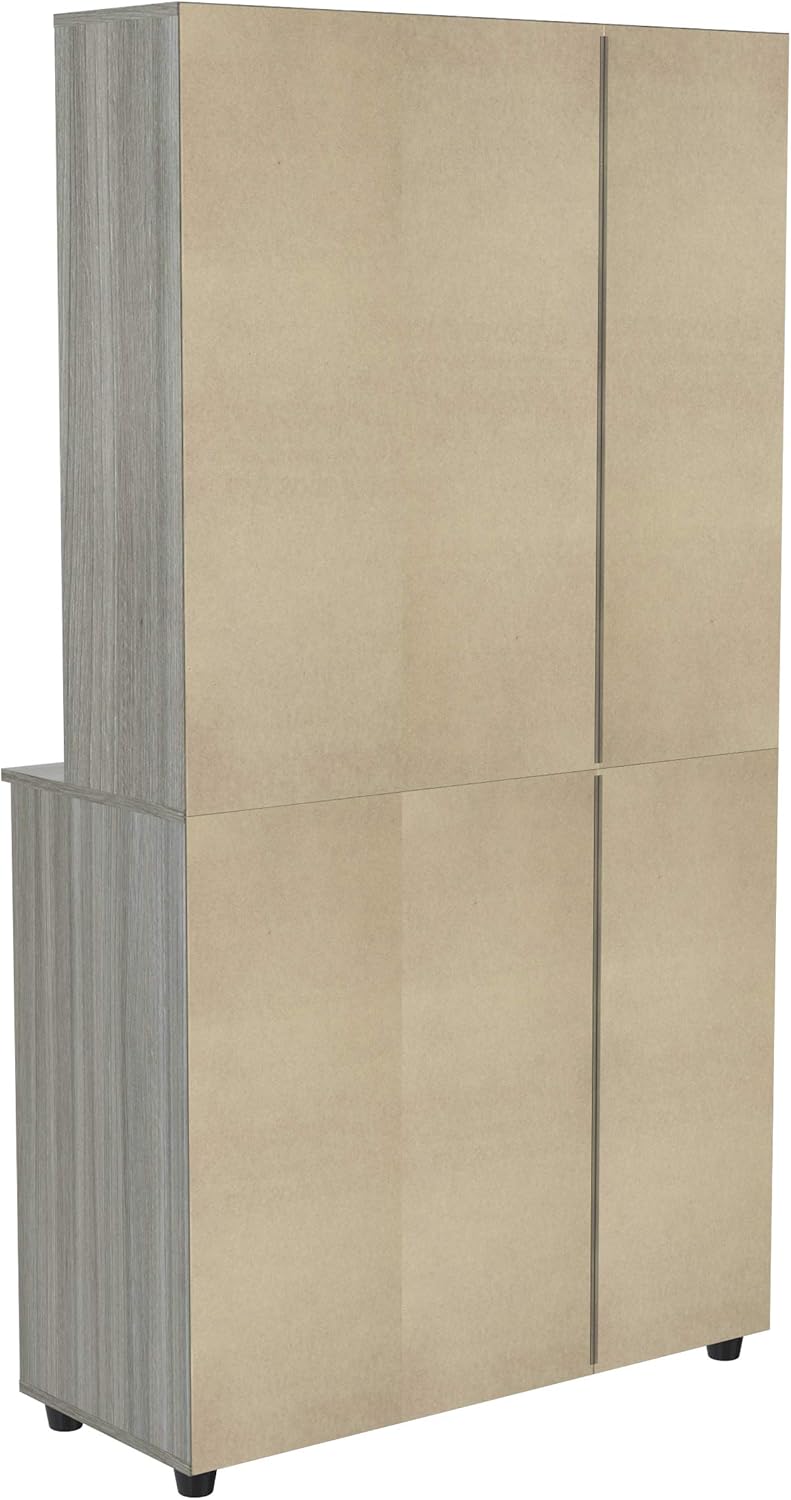 Smoke Oak Microwave Storage Cabinet N313