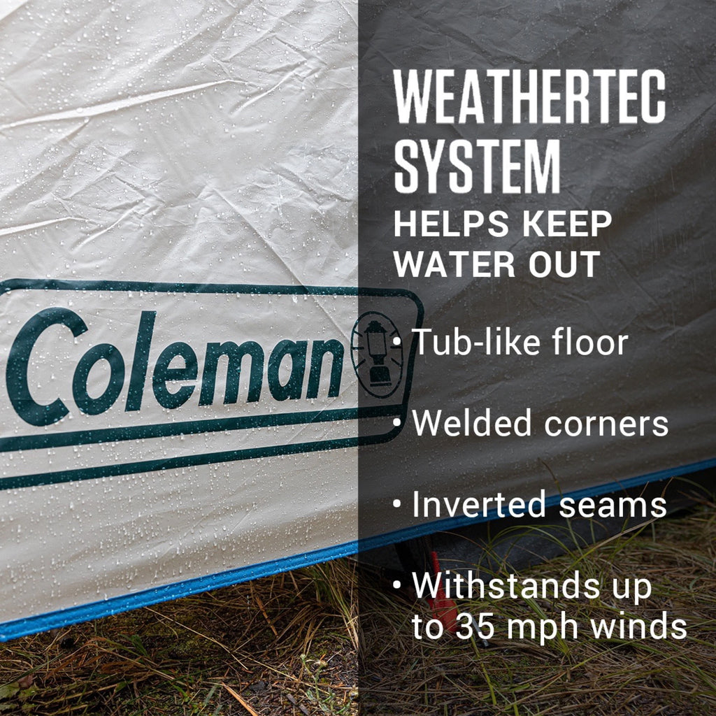 4 Person Cabin Tent with Screened Porch, 2 Rooms, Green M986