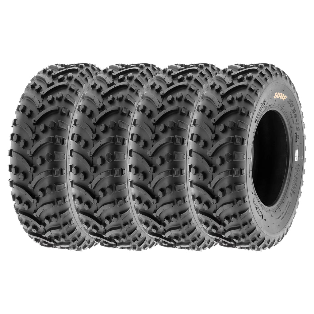 Set of 4 ATV UTV Tires 25x8-12 6 PR Z453