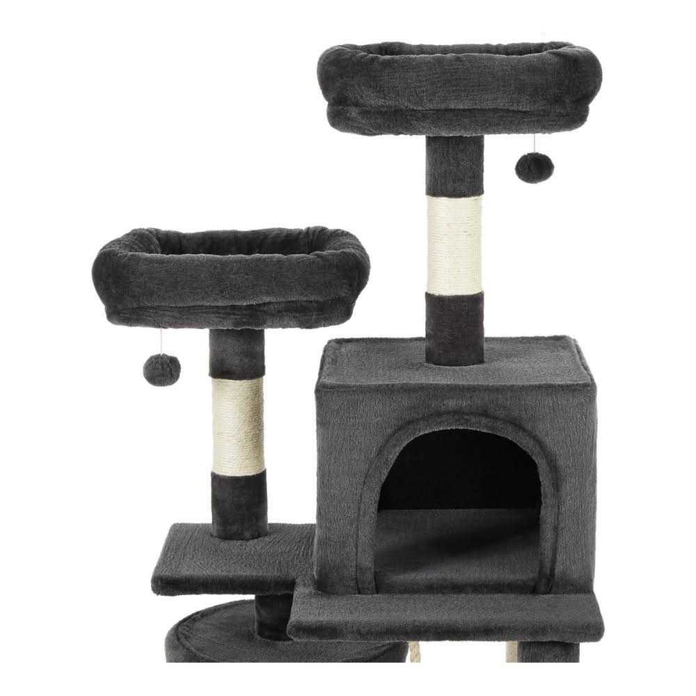 61-in Faux Fur Cat Tree Condo C800949