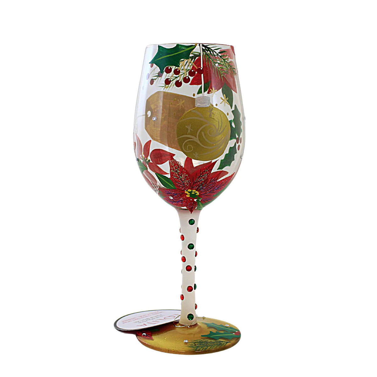 Hand Painted Wine Glass V618127