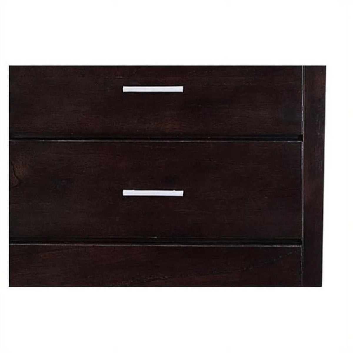 Contemporary 5-Drawer Solid Wood Chest in Dark Espresso T19600