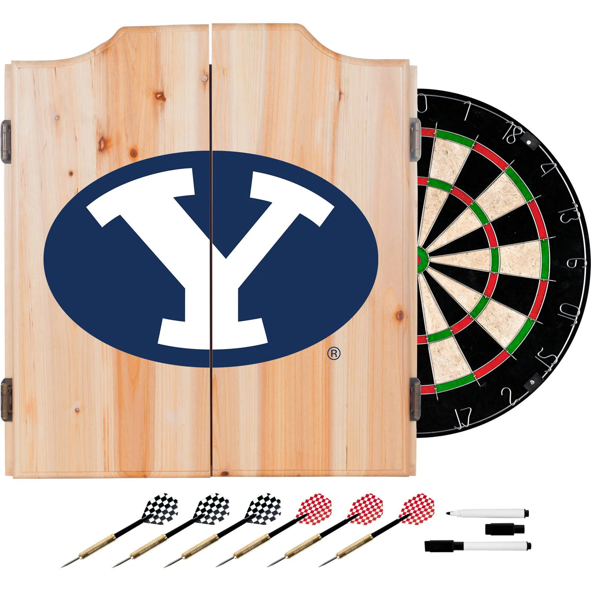 Wood Dart Cabinet Set L99381