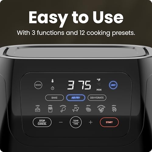 Black 10L Digital Air Fryer Convection Oven H607066