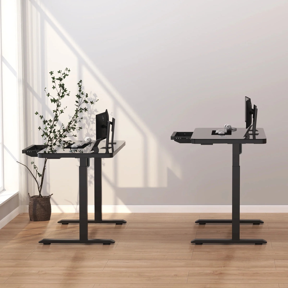 45 Inch Adjustable Height Standing Desk with Drawers T870503