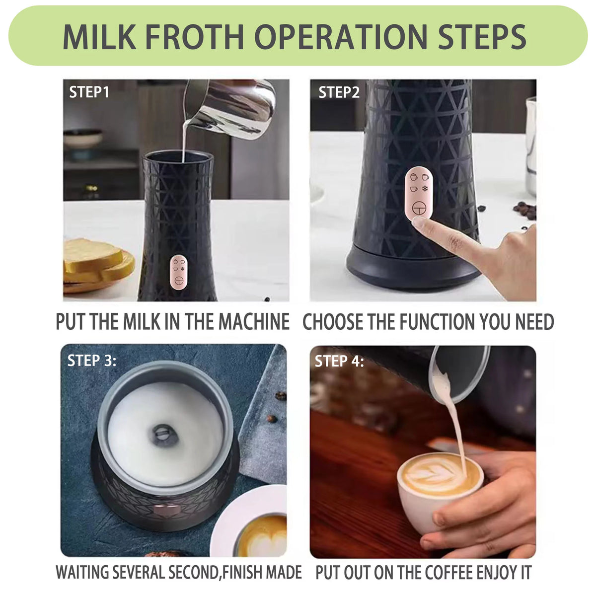 Automatic Milk Frother Warmer Y709