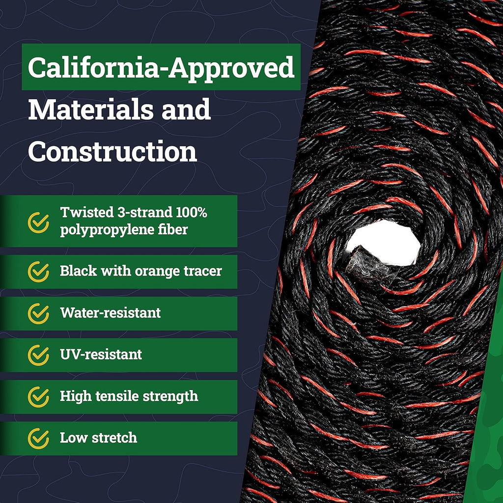 Twisted Polypropylene Rope 3/8 x 10ft Pack of 2 V701