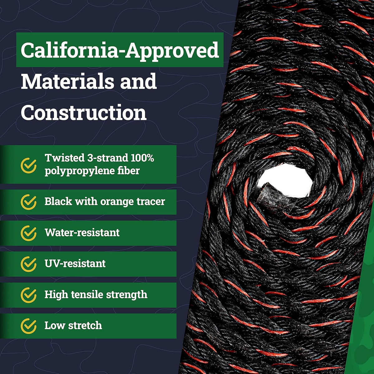 Twisted Polypropylene Rope 3/8 x 10ft Pack of 2 V701