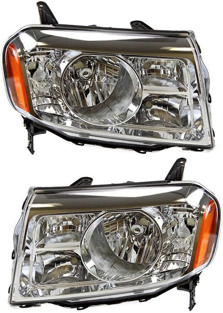 Honda Pilot Headlight Assembly 2009 2011 Pair Driver and Passenger Side E2883