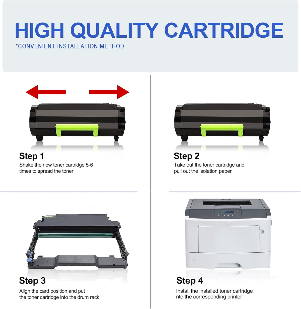 Compatible Remanufactured Black Toner Cartridge I221
