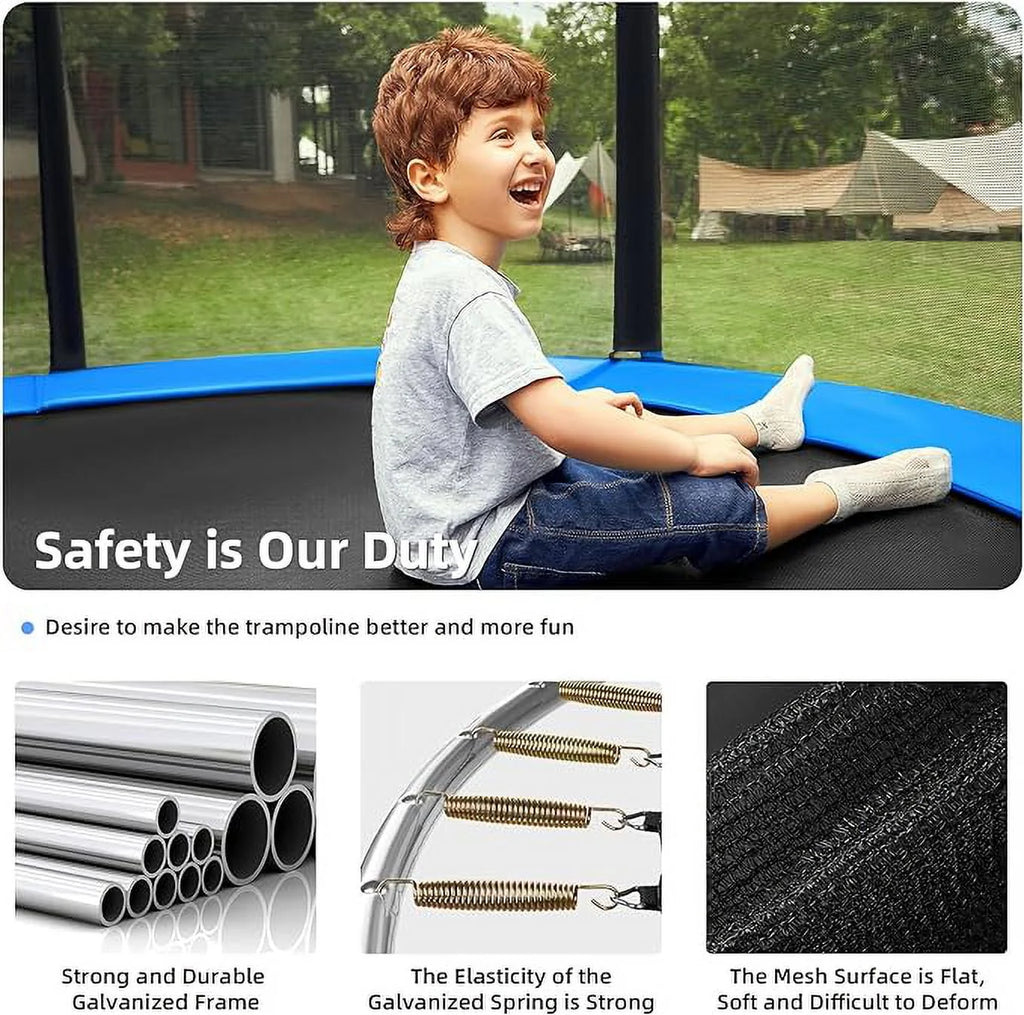 10 ft Trampoline with Safety Enclosure Net Q87760