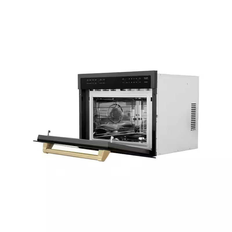 24 in. 1000-Watt Built-In Microwave Oven Black Stainless Steel D587