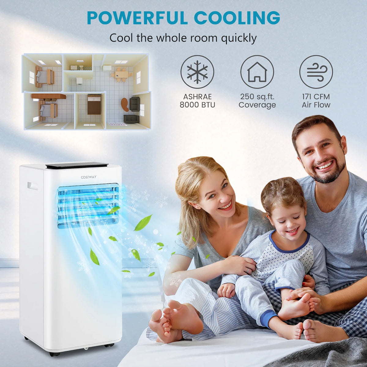 8000 BTU Portable Air Conditioner M4256